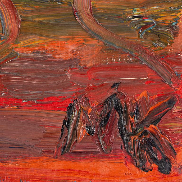 MAURITZ KARSTRÖM, olja på duk, signerad samt signerad och daterad 1998 a tergo.