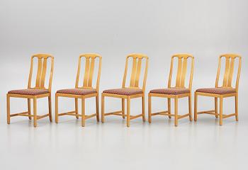 Carl Malmsten, a set of ten 'Ambassadör' chairs, Åfors Möbelfabrik AB, Sweden.