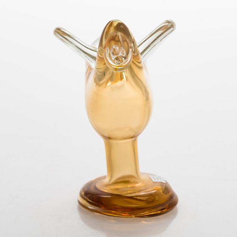 Oiva Toikka, A 1970s glass bird, signed Oiva Toikka Nuutajärvi Notsjö.