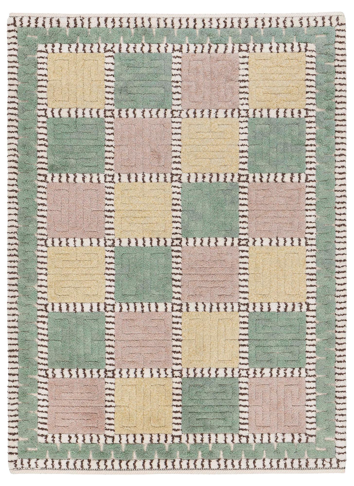 Märta Måås-Fjetterström, matta, "Ursula", reliefflossa, ca 212 x 160 cm, signerad AB MMF.