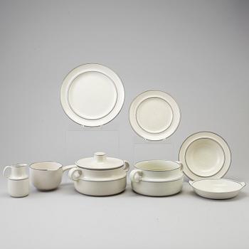 A 38 pcs stoneware service, 'Birka', by Stig Lindberg for Gustavsberg, second half of the 20th century.