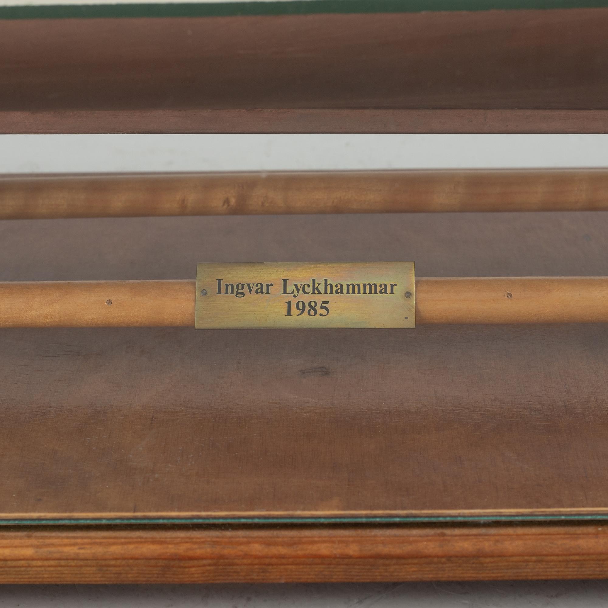 Ingvar Lyckhammar, boat model, 1985.