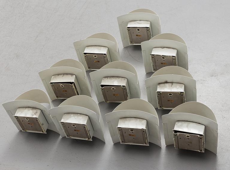 PETER CELSING, 10 " Band" wall lamps, Fagerhult och Falkenberg belysning.