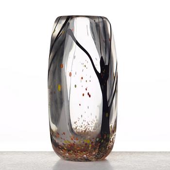 Vicke Lindstrand, an "Autumn" glass vase, Kosta, Sweden 1950-60's.