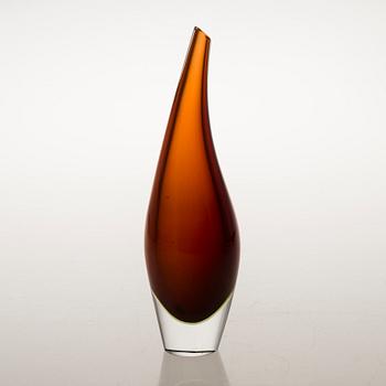 TAPIO WIRKKALA, A Kalanrakko Glass Vase 3299, signed Tapio Wirkkala Iittala.