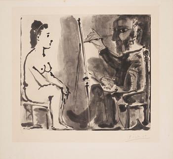 889. Pablo Picasso, "Le Peintre Et Son Modèle".