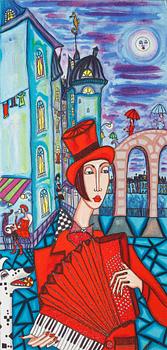 ANGELICA WIIK, färglitografi, signerad och numrerad HC.