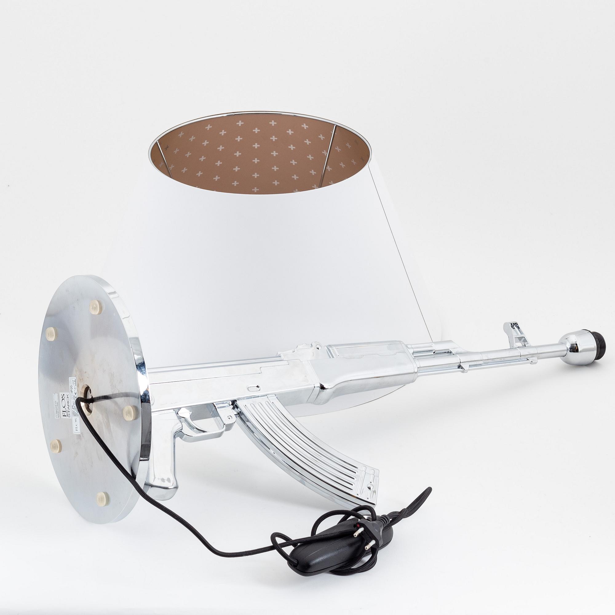 Philippe Starck, a table tamp, 'Guns - Table Gun', Flos, Italia, designed 2005.