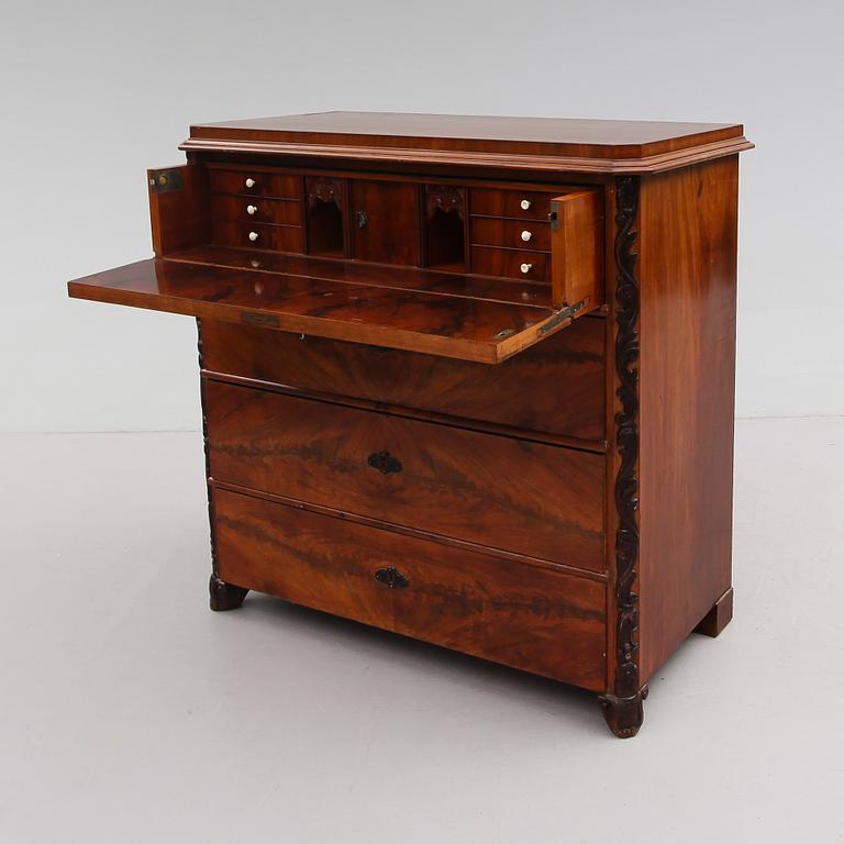 SKRIVBYRÅ, senempire, 1800-talets mitt.