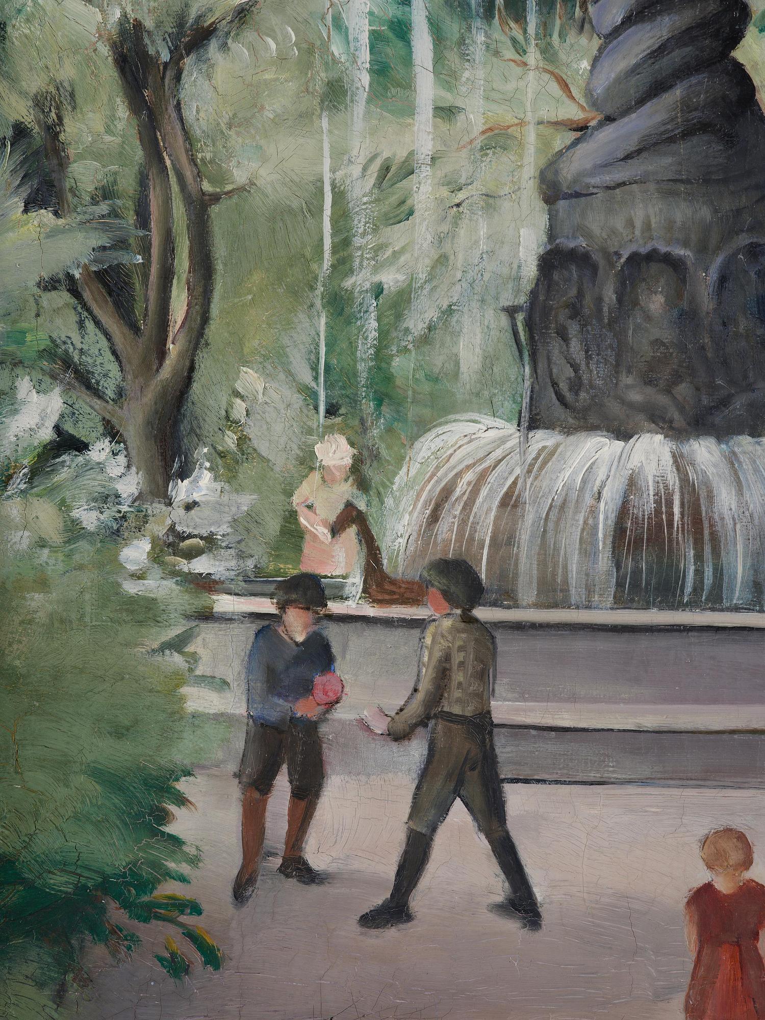 Carl Einar Fredriksson, Playing children in Kungsträdgården.