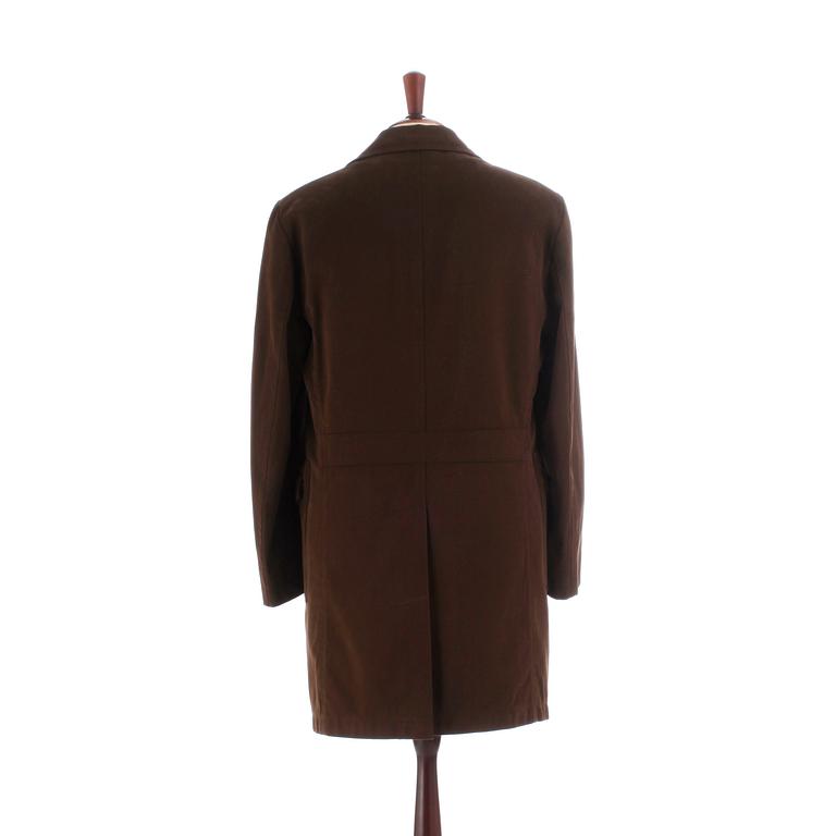 LUND & LUND, a brown cotton jacket, size 50.