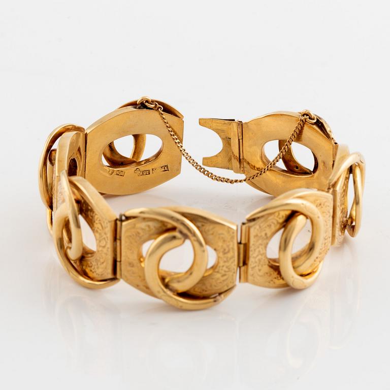 Armband, 18K guld, 1800-tal.