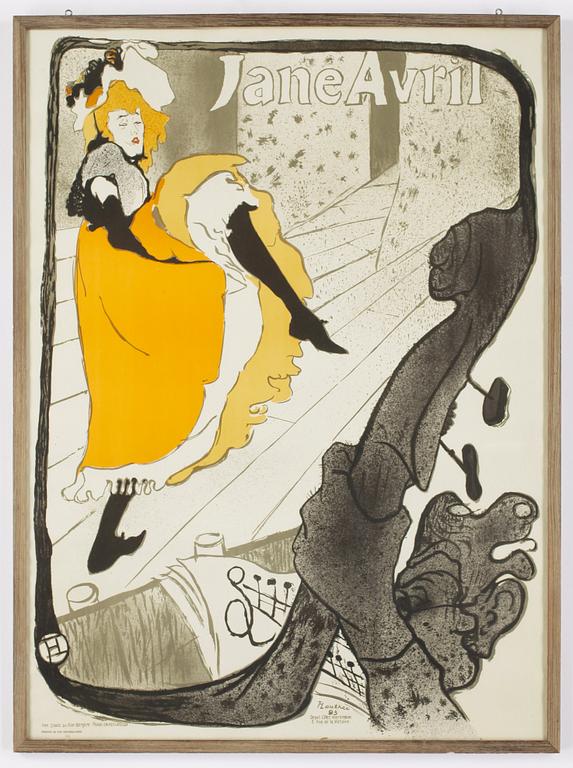 HENRI DE TOULOUSE-LAUTREC, efter, affisch, Holland, 1900-tal.