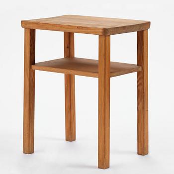 Axel Einar Hjorth, a stained pine "Värmdö" side table, Nordiska Kompaniet, 1930s.
