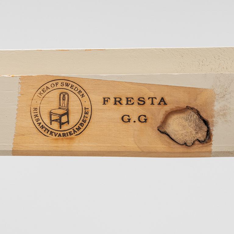 Six Gustavian style 'Fresta' chairs, IKEA, 1990's.