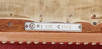 FÅTÖLJER, 4 st, Nordiska Kompaniet, 1900-talets mitt.