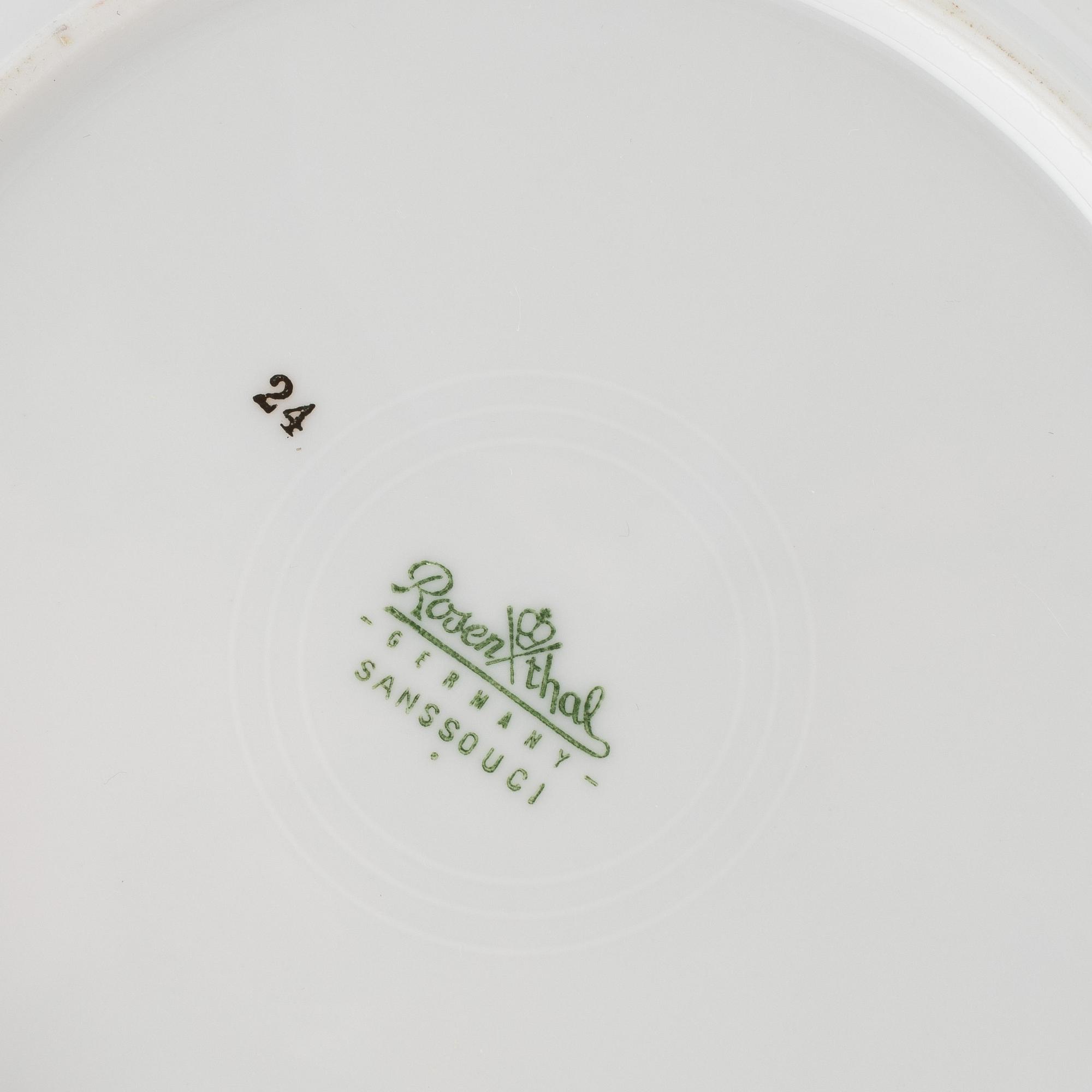 A dinnerware set, 56 pieces, "Sanssouci", Rosenthal, Germany.