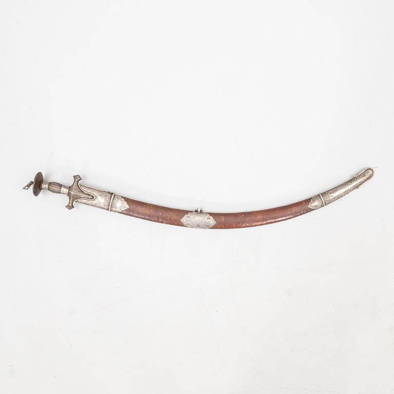 Tulwar / Shamshir, sabre, Afghan - Indian, turn of the Century 1900.