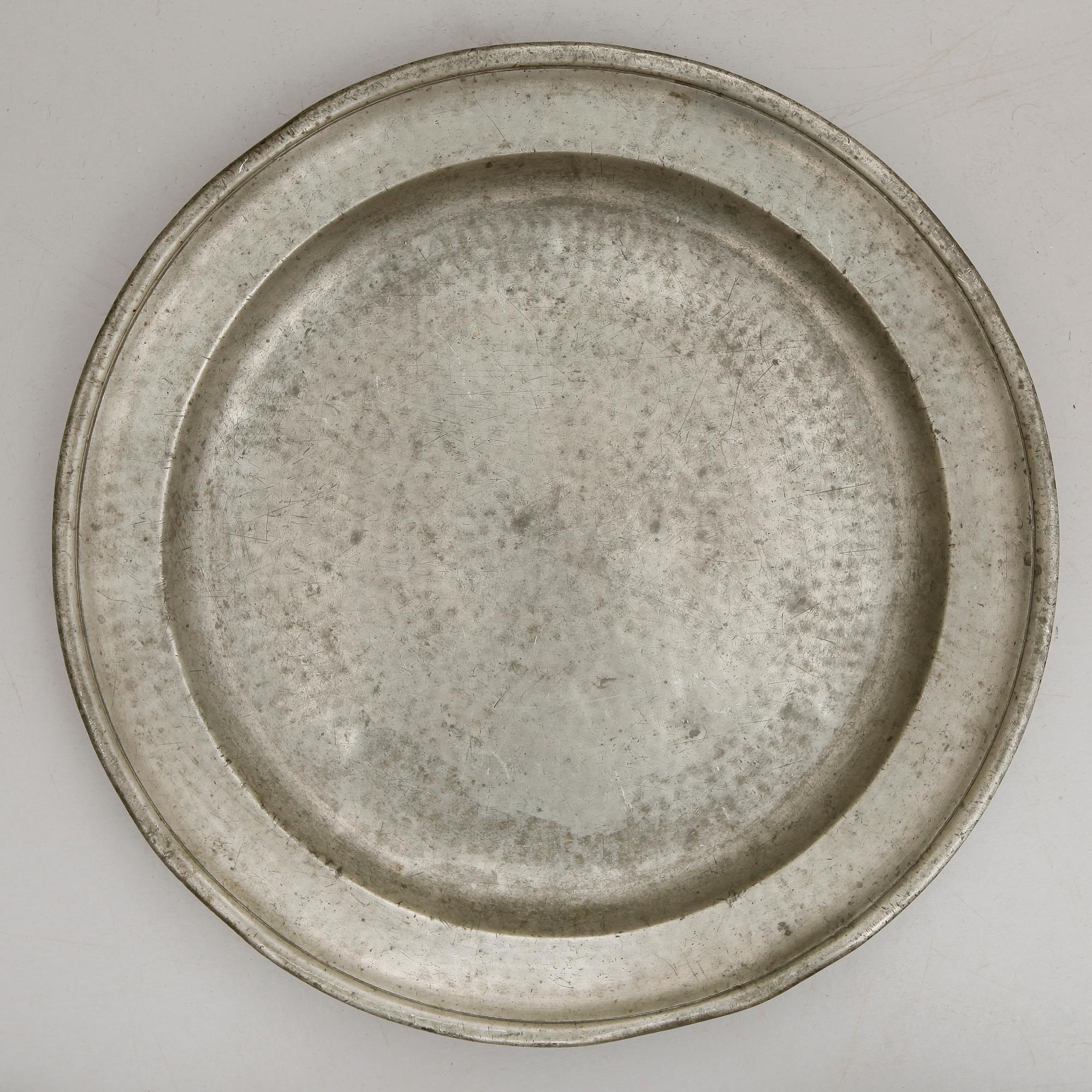 FAT, tenn, otydliga stämplar, Stockholm 1700-tal.