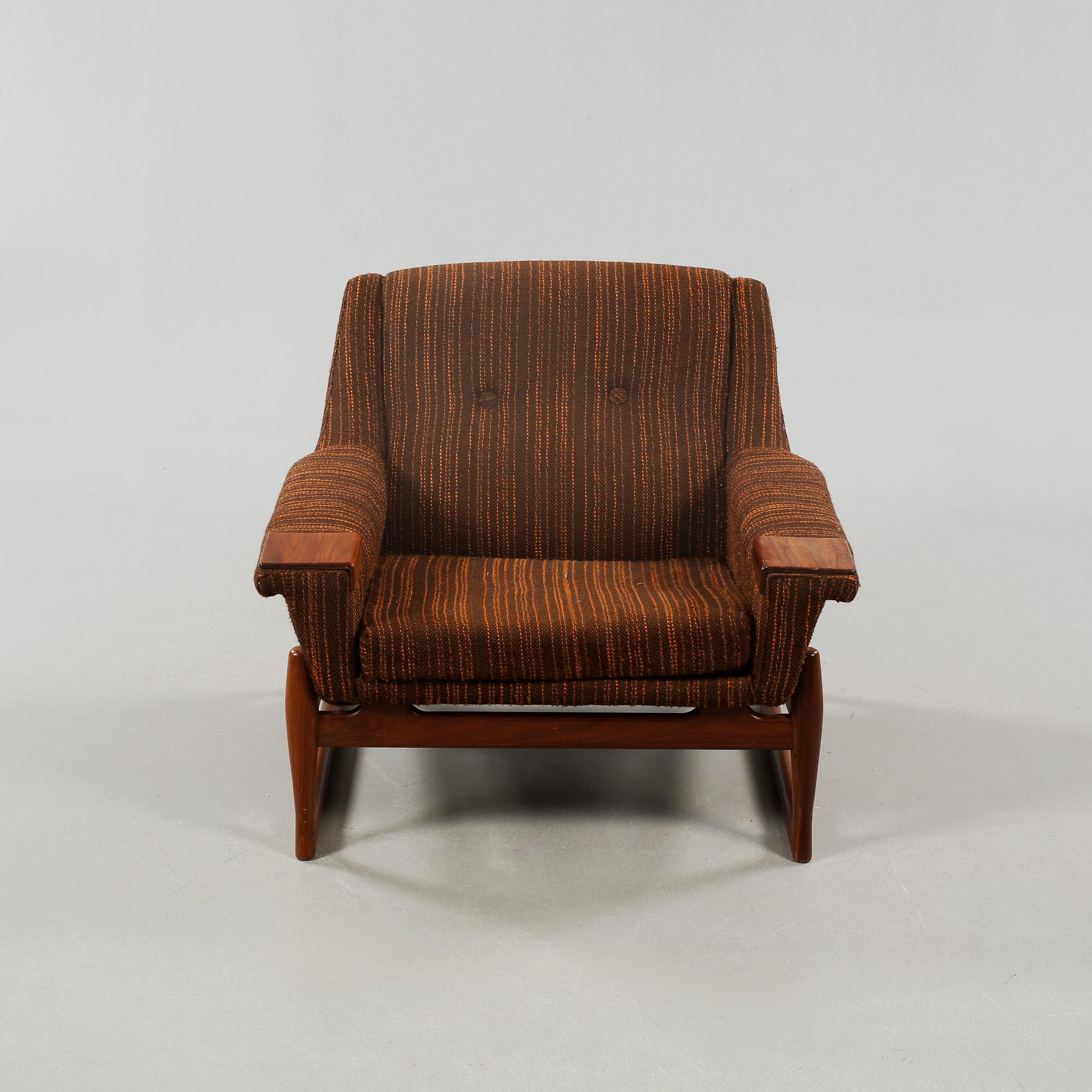 A chair, model "Excellent", designed by Johannes Andersen for Trensums Fåtöljbabrik approx 1961.