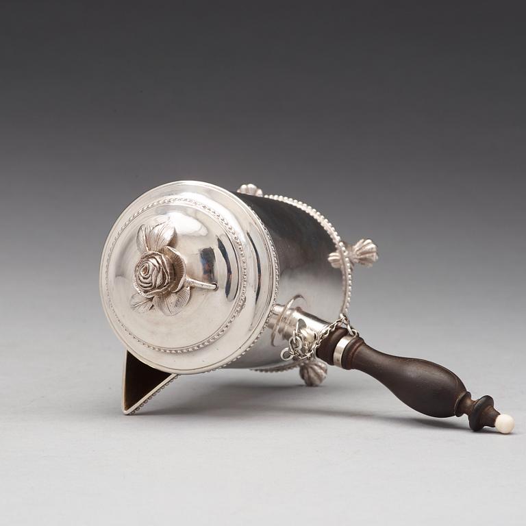 Petter Eneroth, mjölkkanna, silver, Stockholm 1787, gustaviansk.