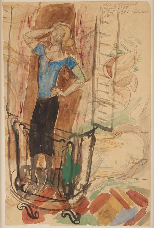 Hilding Linnqvist, On the Balcony, Chinon.