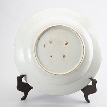 A Japanese porcelain 18th century plate.