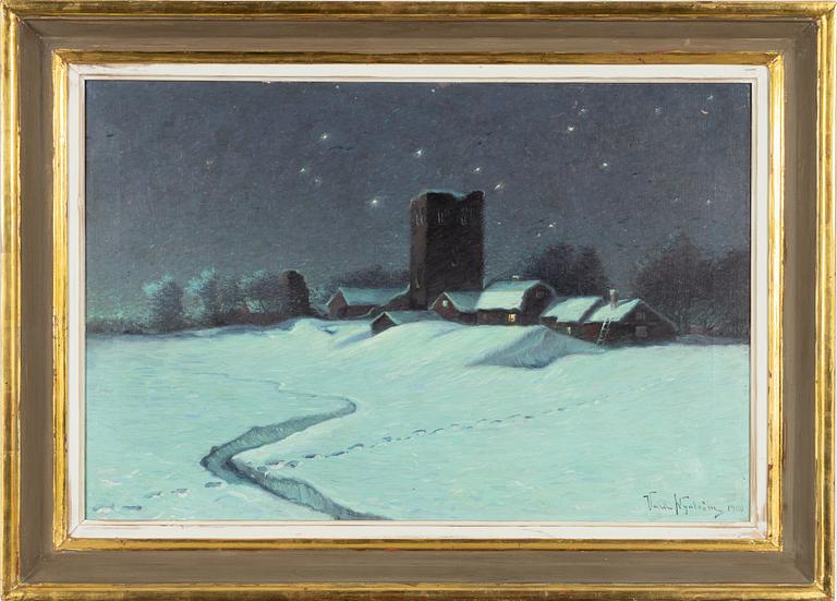 Valdemar Nyström, Stjärnklar natt, Sigtuna.