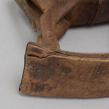 Five wooden toys from the latter half of the 20th century.