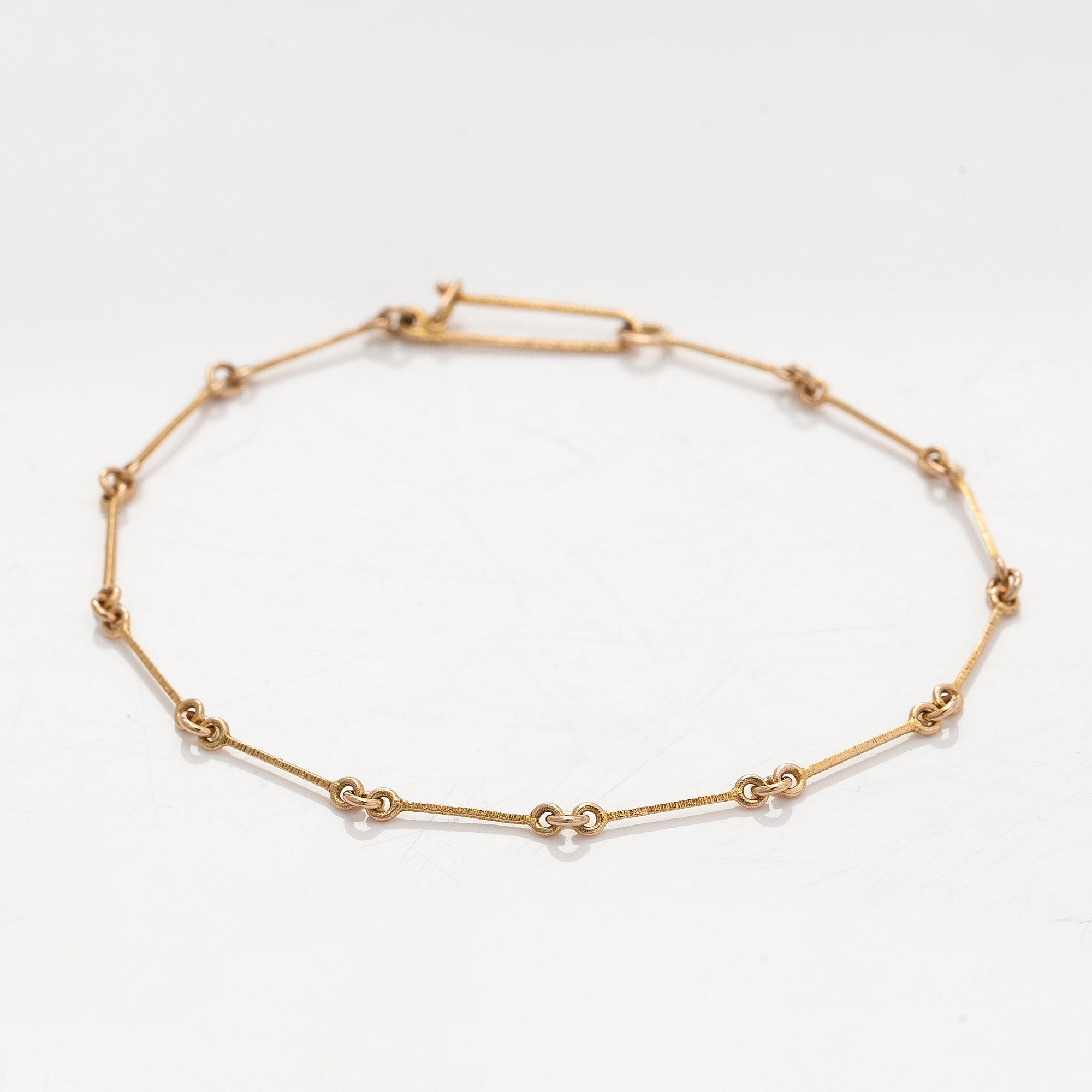 Björn Weckström, a 14K gold bracelet. Lapponia 1979.