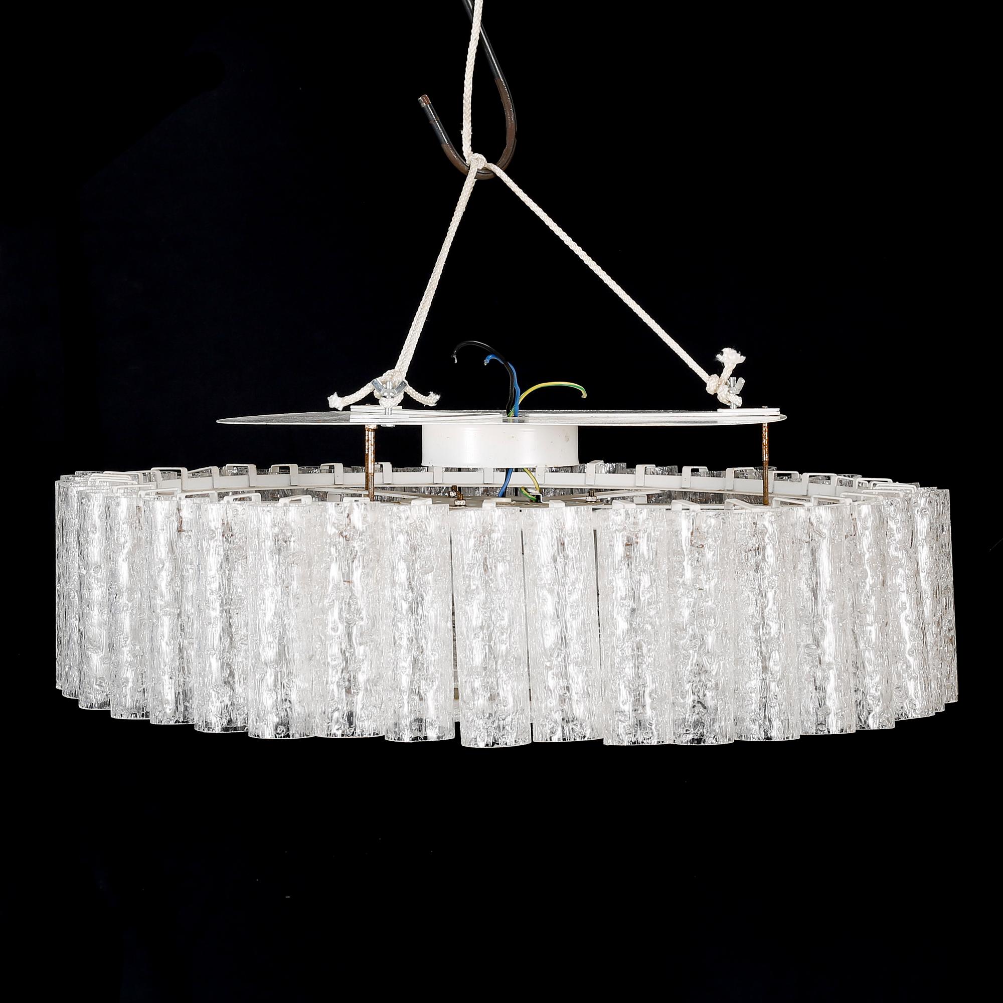 A 1960/70s ceiling lamp by Doria Lichtenwerken. Height approx 20 cm.