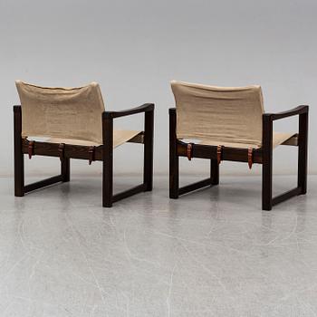 A pair of 'Diana' easy chairs, Karin Mobring, IKEA, designed 1972.