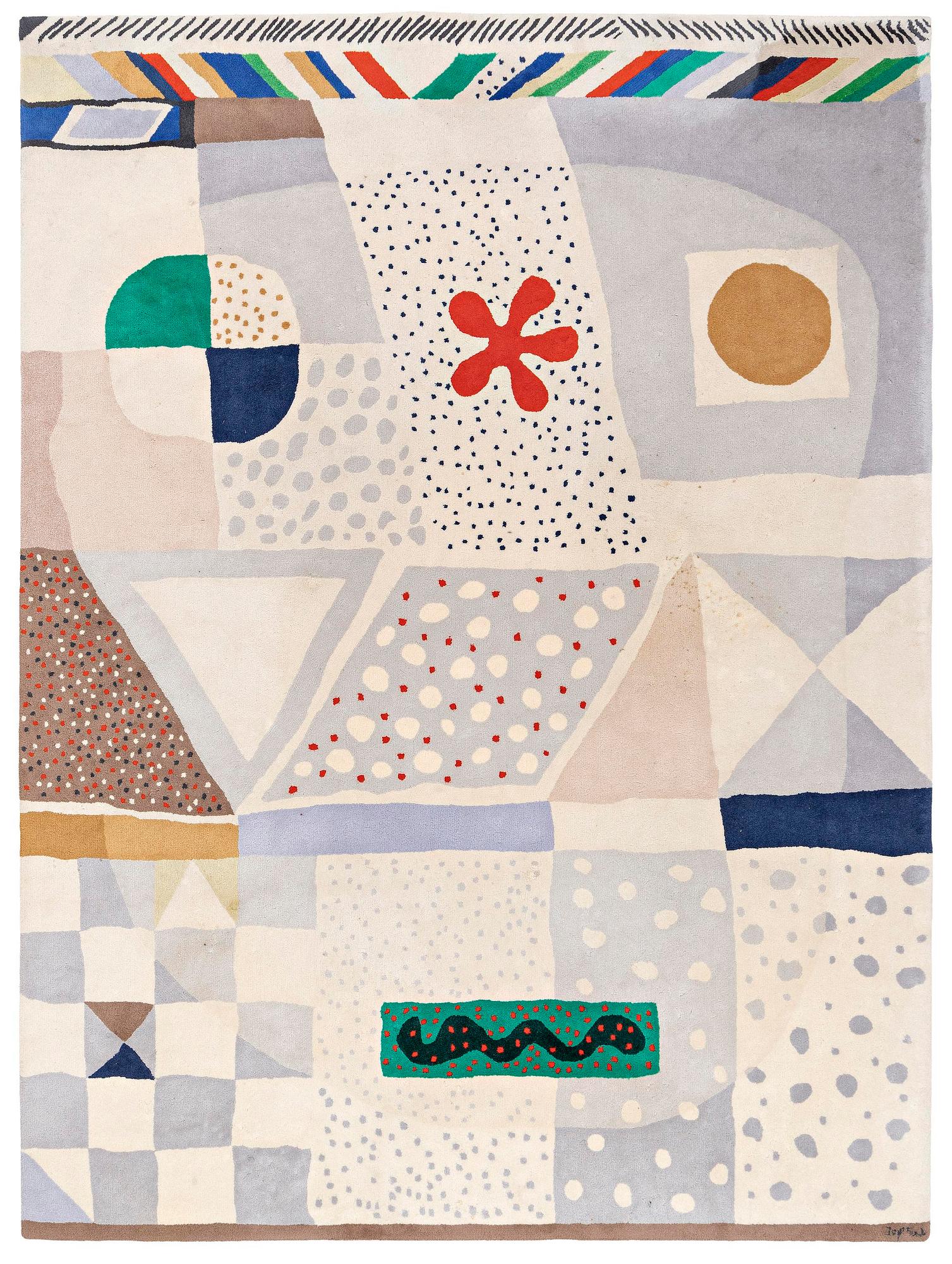 Josef Frank, a carpet, 'Matta nr 1', hand-tufted, Svenskt Tenn and Kasthall, c 350 x 260 cm.