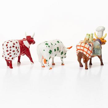 Six 'Cow Parade' figurines, 2000s.