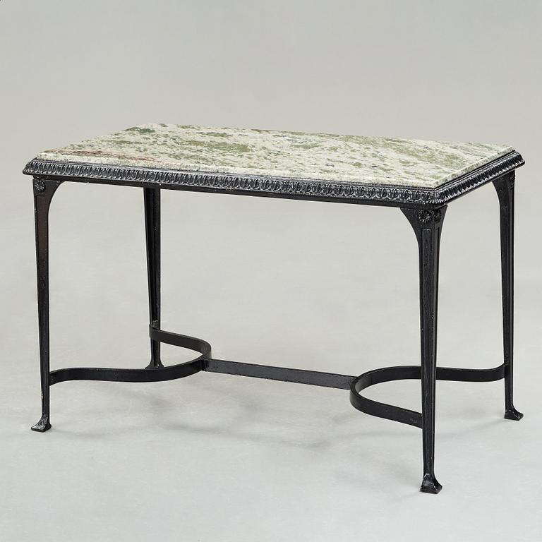 Folke Bensow, a cast iron table "Trädgårdsmöbeln Näfverqvarns n:r 10" by Näfveqvarns Bruk.