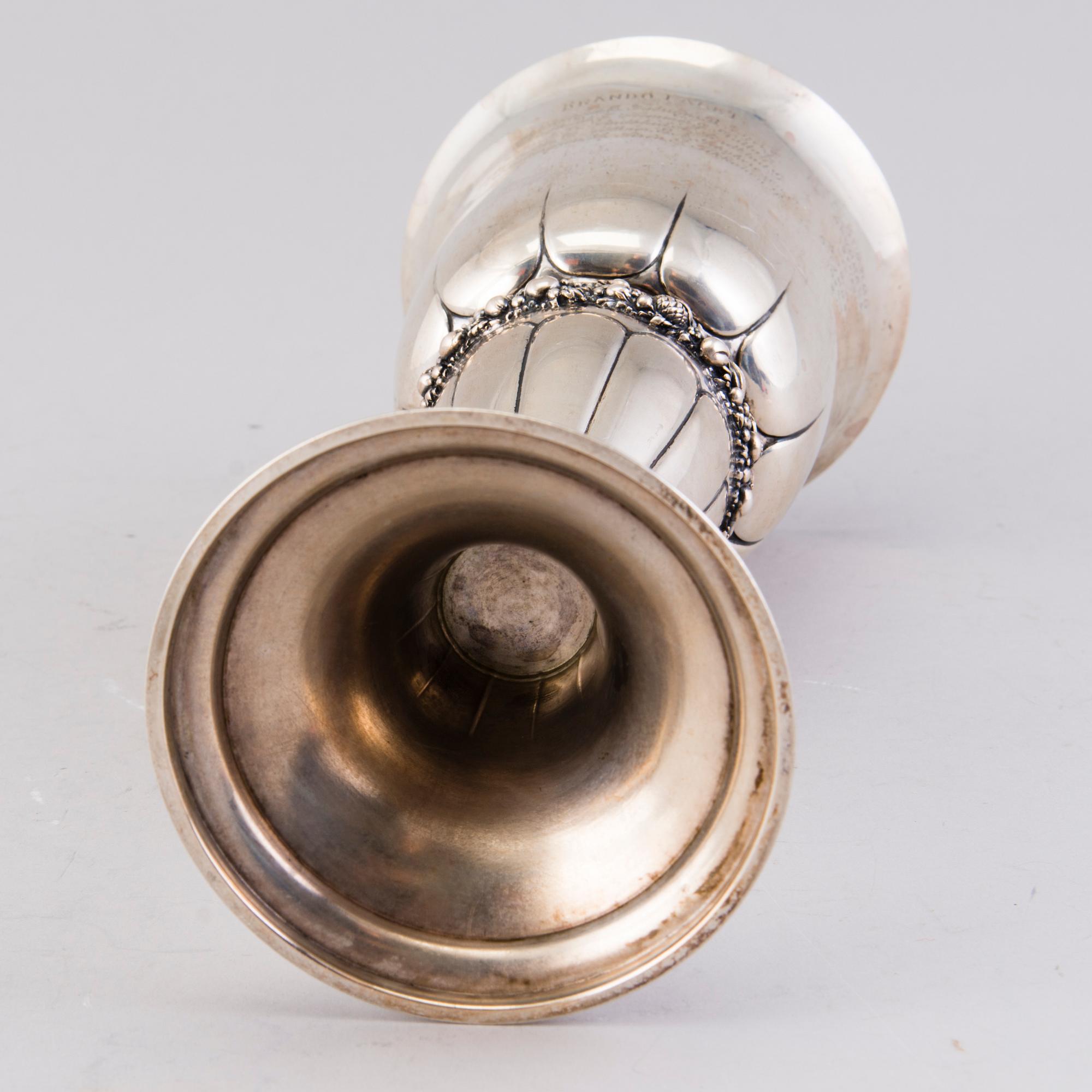 TROPHY, silver, Viktor Lindman, Helsinki 1919.