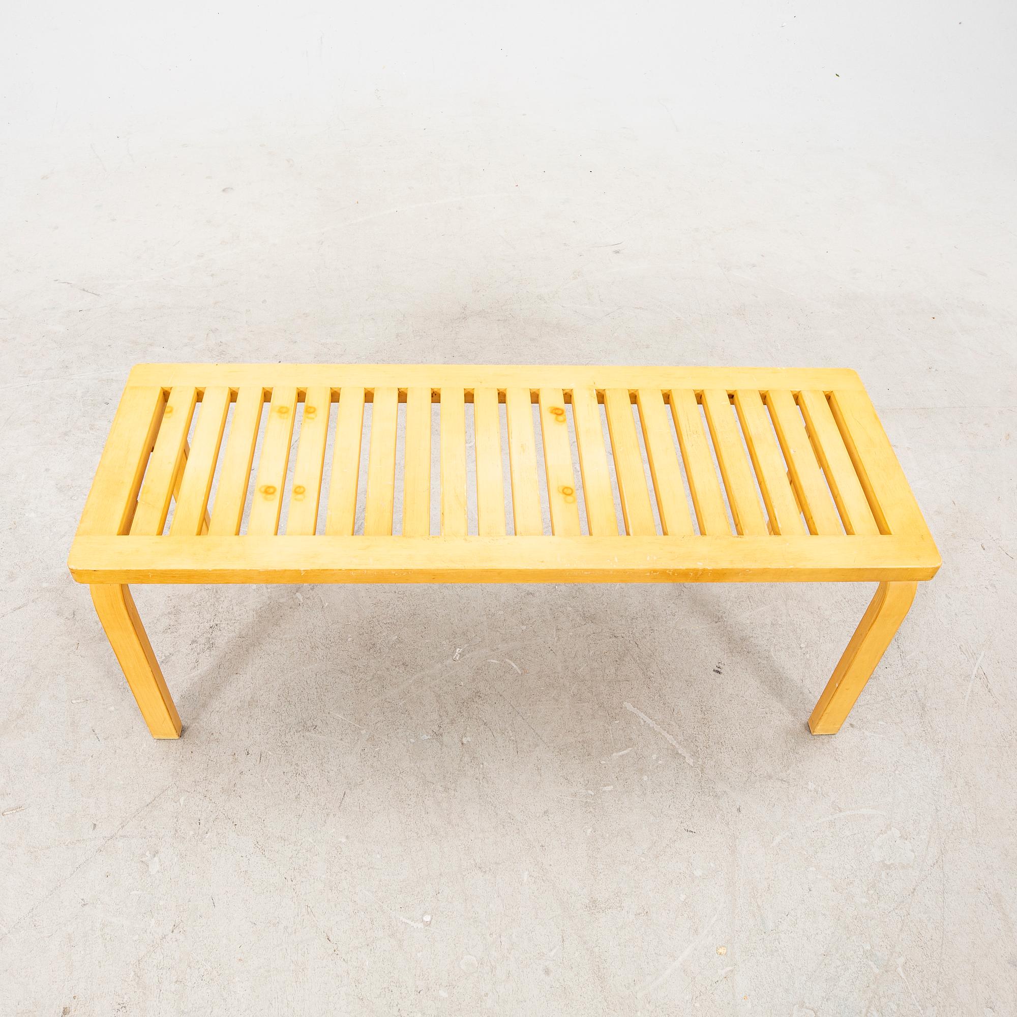 Alvar Aalto, bench, model 153, Artek, Finland.