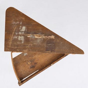 A faux-bois rococo cards table 'à l´hombre', Sweden, later part 18th century.