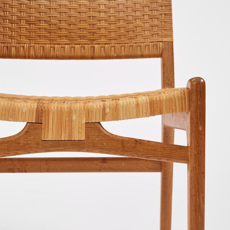 Hans J. Wegner, a set of six "CH31" chairs, Carl Hansen & Son, Denmark.