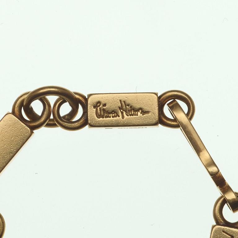 A Wiwen Nilsson 18k gold bracelet, Lund 1943.