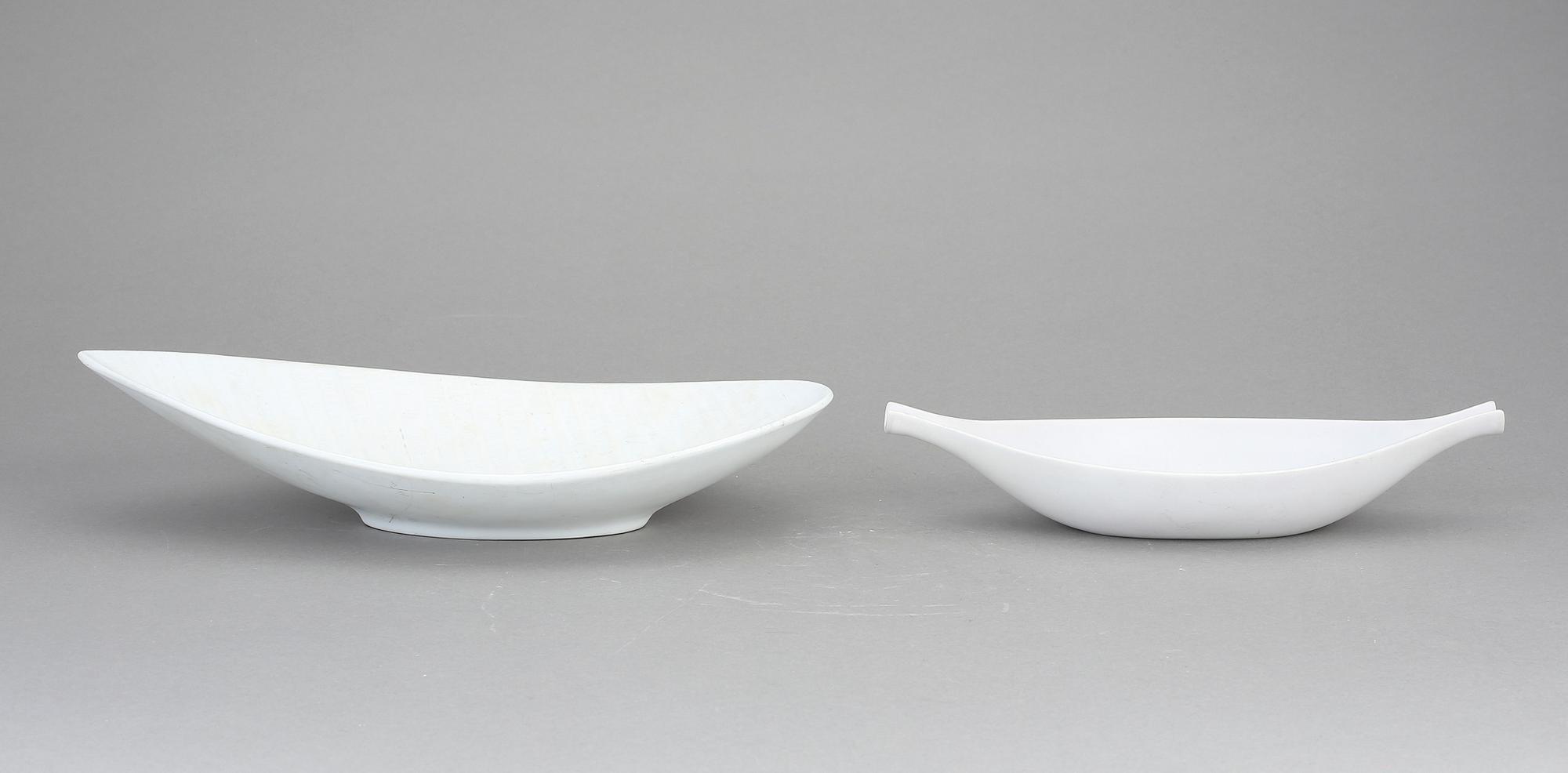 FAT, två st, "Pungo" samt "Reptil", Stig Lindberg, Gustavsberg. I produktion 1953-64 och 1953-63.