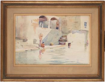 KARL HJALMAR BERGQVIST, watercolor, signed and dated -29.