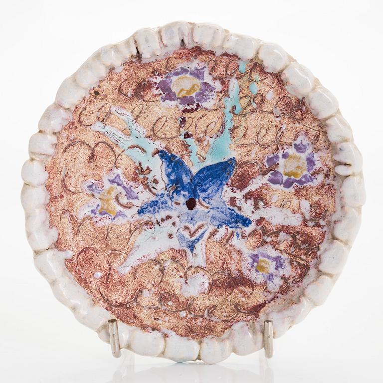 Birger Kaipiainen, väggrelief, stengods, signerad BK.