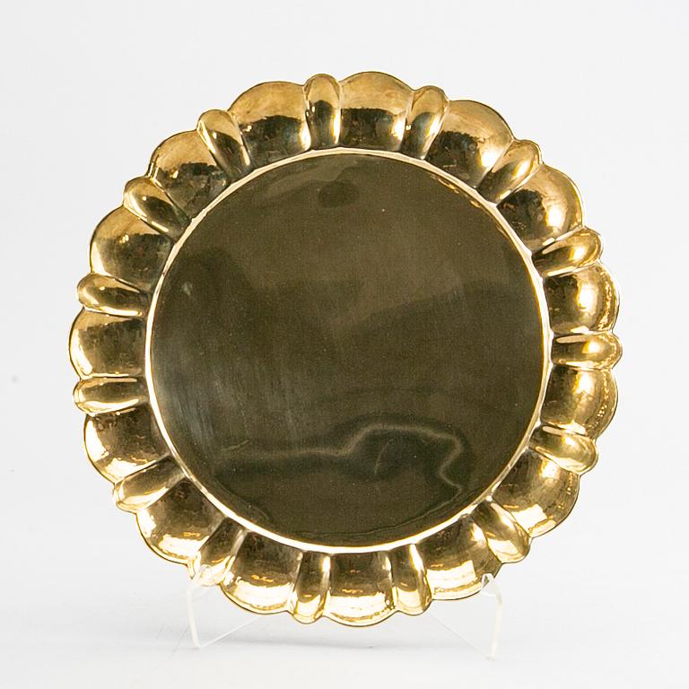LARS HOLMSTRÖM, a brass tray.