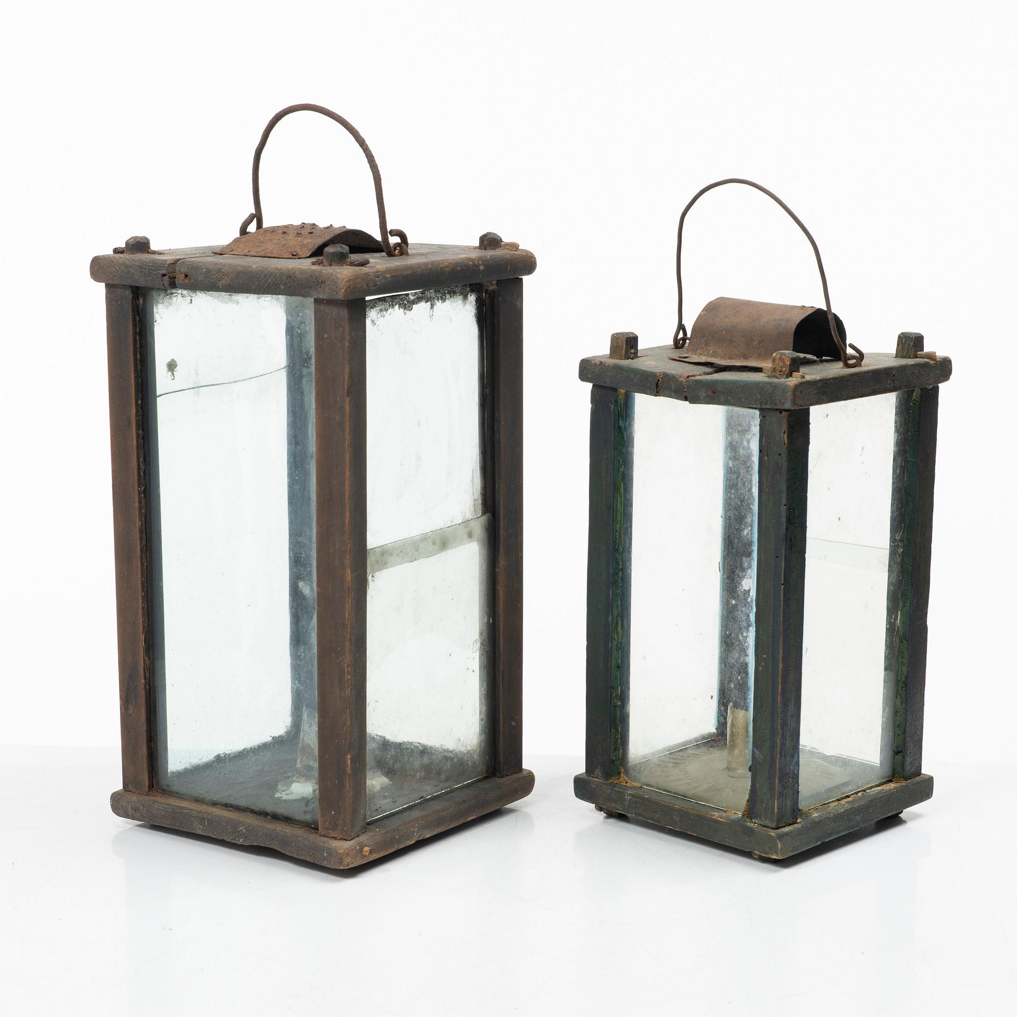 Two stable lanterns, 19th century.