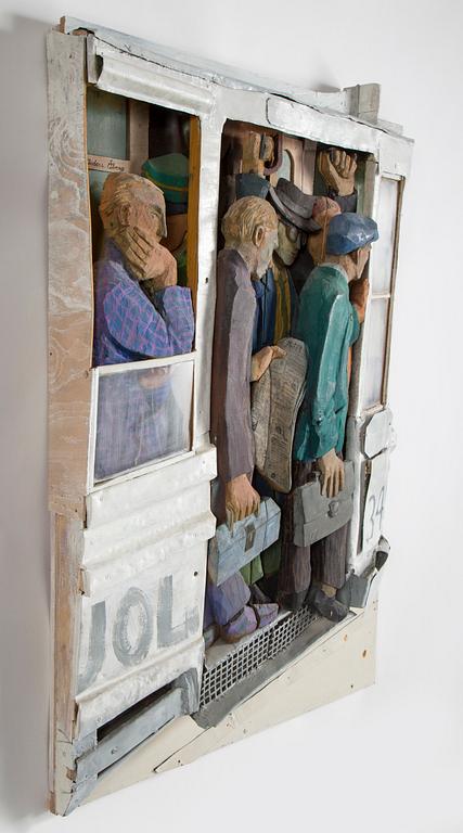 ANDERS ÅBERG, wall-sculpture/relief, signed Anders Åberg.