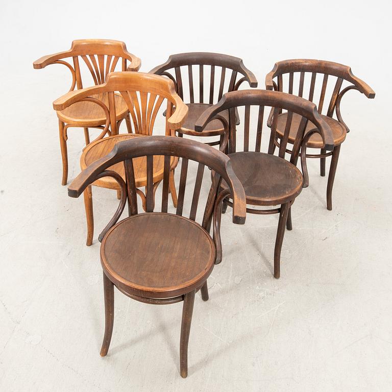 Karmstolar 6 st Thonet 1900-talets första hälft.