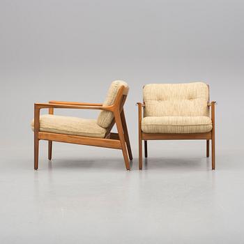 FÅTÖLJER, ett par, "USA 75", Folke Ohlsson, Dux, 1900-talets andra hälft.