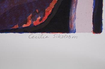 CECILIA SIKSTRÖM, färglitografi, signerad o numrerad ea IX/XX.