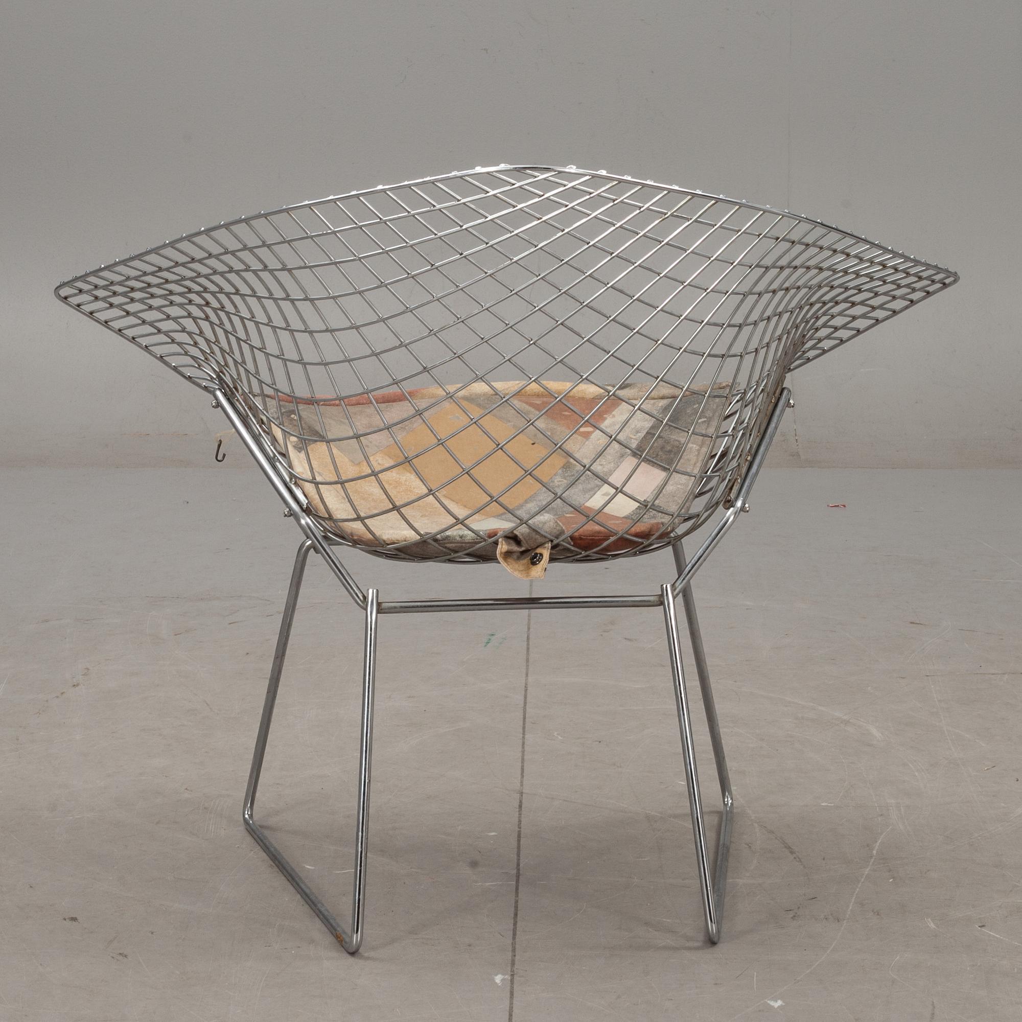 FÅTÖLJ, "Diamond chair", Harry Bertoia, Knoll, 1960/70-tal.